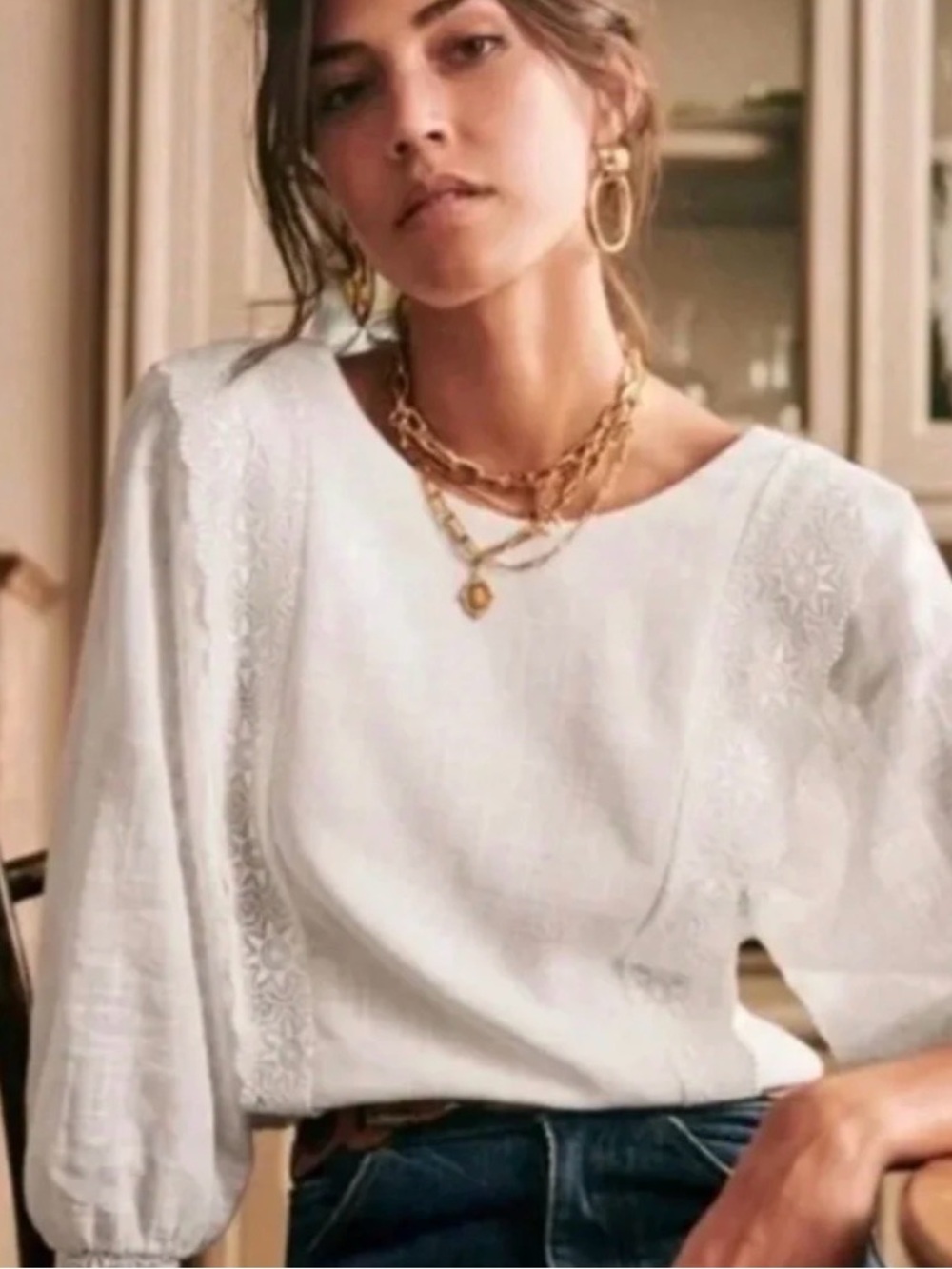 Sezane Cleo Blouse (Size 38)